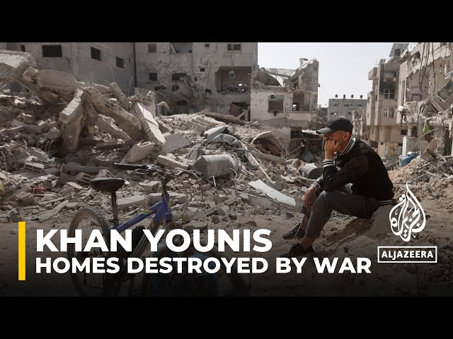 Palestinians return to their homes in Khan Younis to find widespread destruction