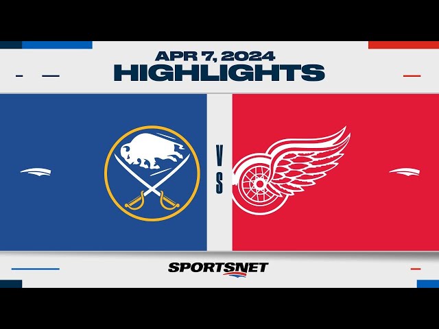 ⁣NHL Highlights | Red Wings vs. Sabres - April 7, 2024