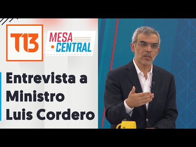 Ministro de Justicia y DD.HH. Luis Cordero en Mesa Central