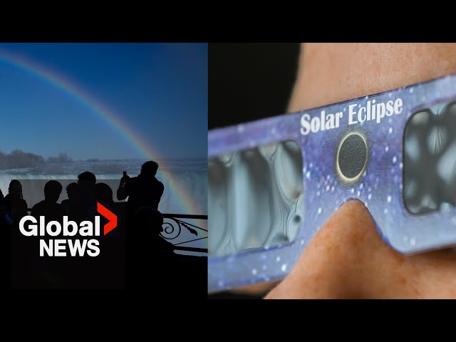 ⁣Solar eclipse chasers arrive in Niagara Falls, ready for path of totality