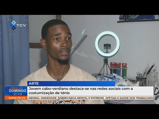 Jovem cabo-verdiano destaca-se nas redes sociais com a costumização de ténis