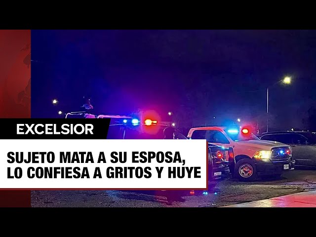 ⁣Sujeto mata a su esposa, lo confiesa a gritos y huye