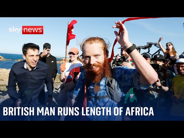 British man Russ Cook runs the entire length of Africa