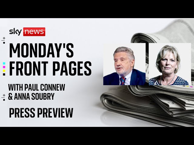 Press Preview: Monday's papers