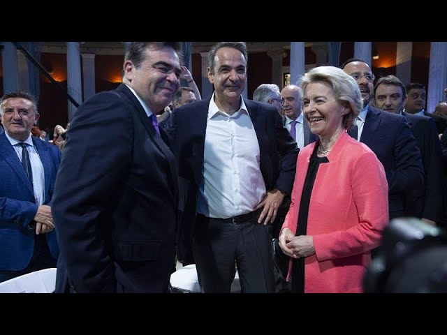 En campagne, von der Leyen plaide de nouveau pour une défense européenne