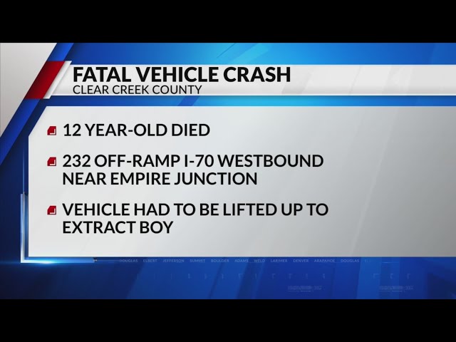 12-year-old dies after truck crashes into Clear Creek