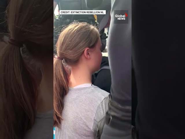 ⁣Climate activist Greta Thunberg arrested twice in Netherlands protests