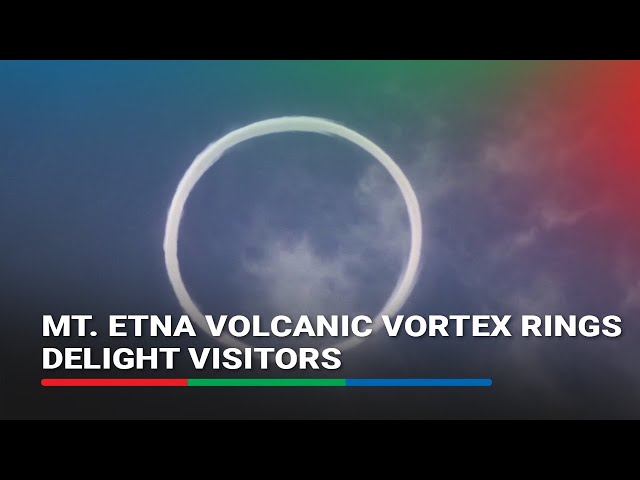 ⁣Mt. Etna volcanic vortex rings delight visitors