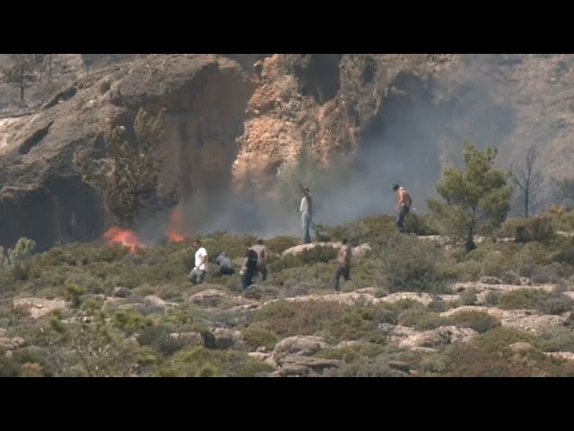 ⁣En Grèce, la saison des incendies a déjà repris, 72 feux déclarés