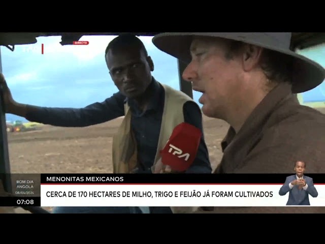 ⁣Menonitas mexicanos - Investem no cultivo de cereais no Lovua, Lunda-Norte