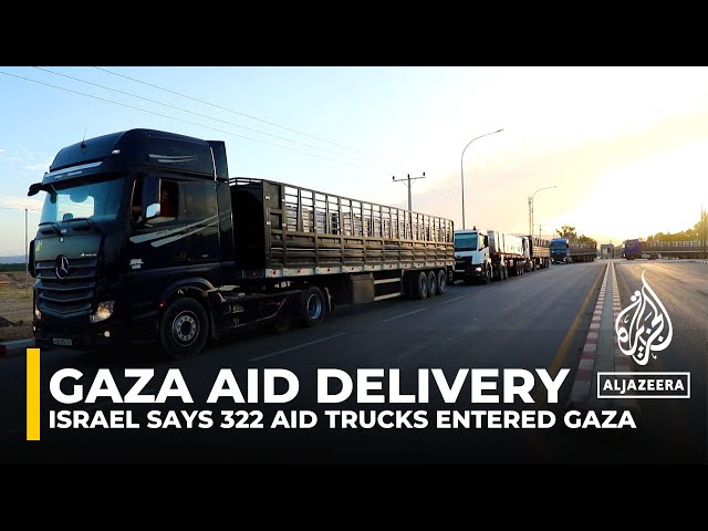 ⁣Israel says 322 aid trucks entered Gaza, yet the north remains deprived: AJE correspondent