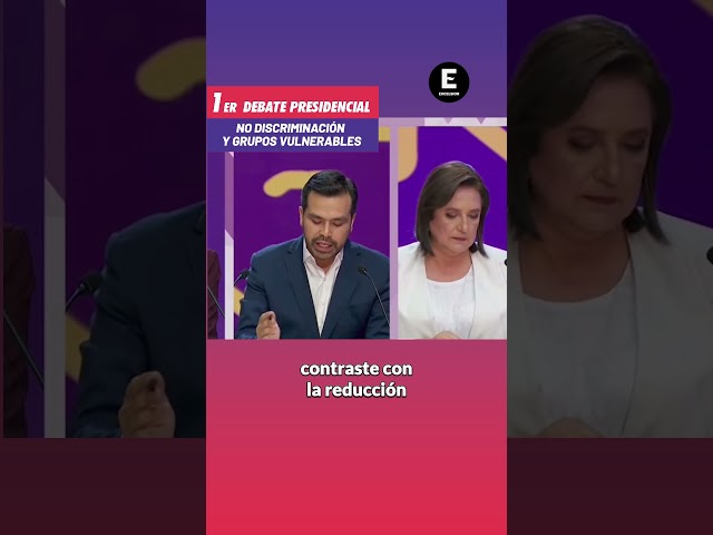 Primer Debate Presidencial 2024: No discriminación #shorts