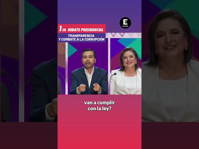 Primer Debate Presidencial 2024: Combate a la Corrupción #shorts