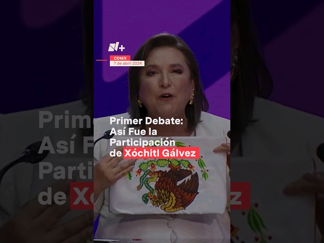 Participación de Xóchitl Gálvez en el primer debate #nmas #elecciones2024 #debatepresidencial