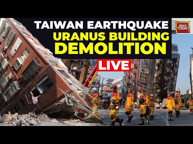 Taiwan Earthquake Updates: Demolition Of Partially-collapsed Uranus Building In Hualien Begins