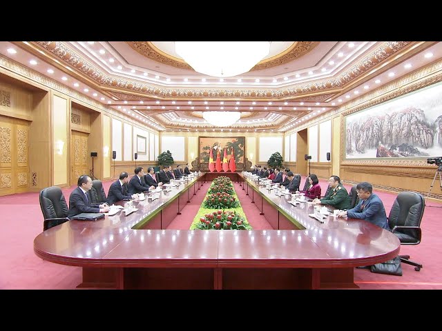 ⁣شي جين بينغ: دفع تحقيق المزيد من النتائج العملية في بناء مجتمع مستقبل مشترك بين الصين وفيتنام