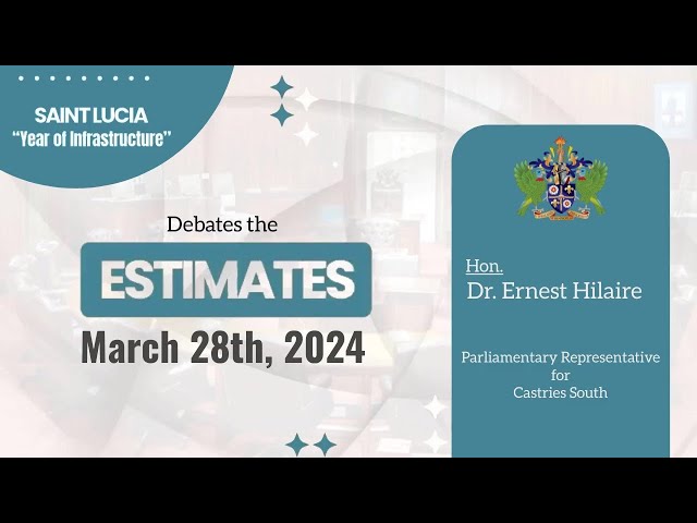 ⁣Hon. Dr. Ernest Hilaire Debates the Estimates of Revenue and Expenditure 2024/25