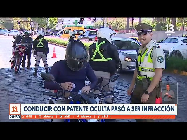 Conducir con la patente oculta ya no es delito