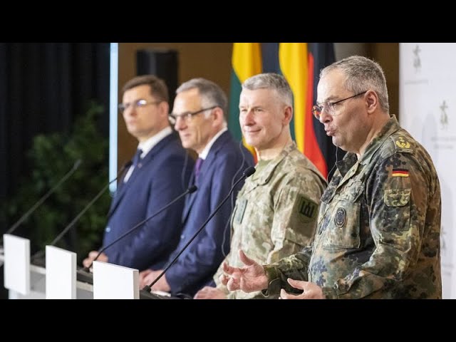 Erste Bundeswehrsoldaten der Litauen-Brigade in Vilnius angekommen