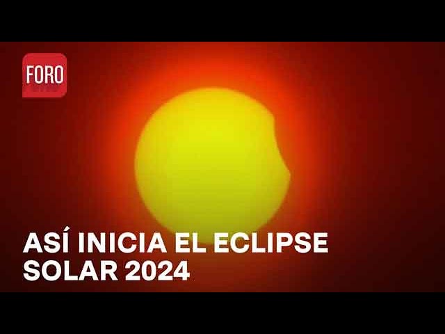 Eclipse solar 2024 en Mazatlán, Sinaloa dio inicio; así luce - Las Noticias