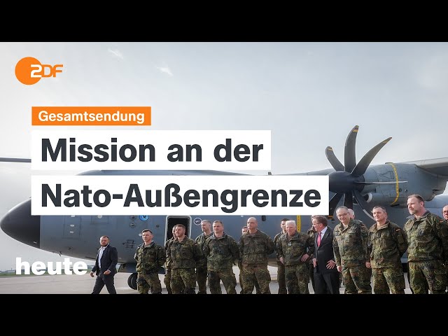 heute 19:00 Uhr vom 08.04.24 Mission an der Nato-Außengrenze, Spatenstich Lilly, Temu-Überprüfung