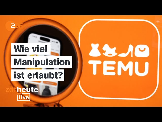 ⁣Politik vs. Temu: Wie Deutschland und die EU der Schnäppchen-App den Kampf ansagen | ZDFheute live