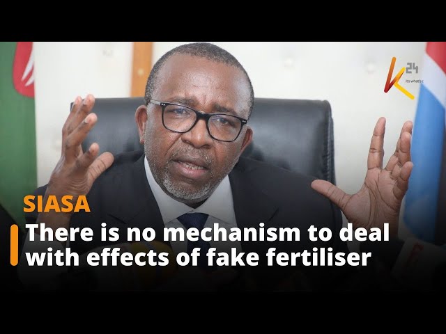 ⁣“There is no mechanism to deal with effects of fake fertiliser,” CS Mithika Linturi