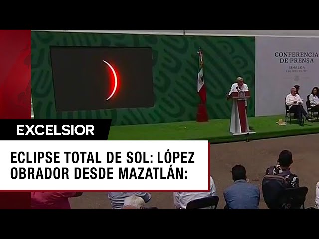 ⁣"Es un privilegio vivir para contarlo": López Obrador sobre Eclipse Solar