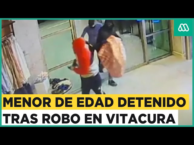 Millonario robo en Vitacura: Un menor de edad detenido tras persecución