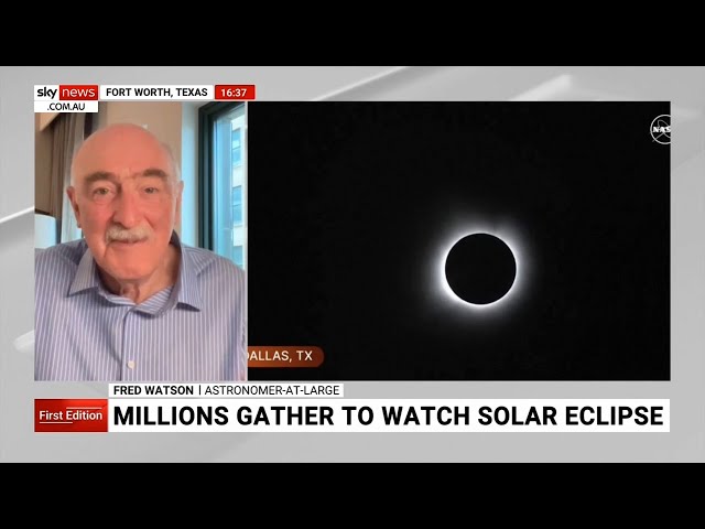 ‘Miraculous’: Astronomer’s raw reaction to total solar eclipse