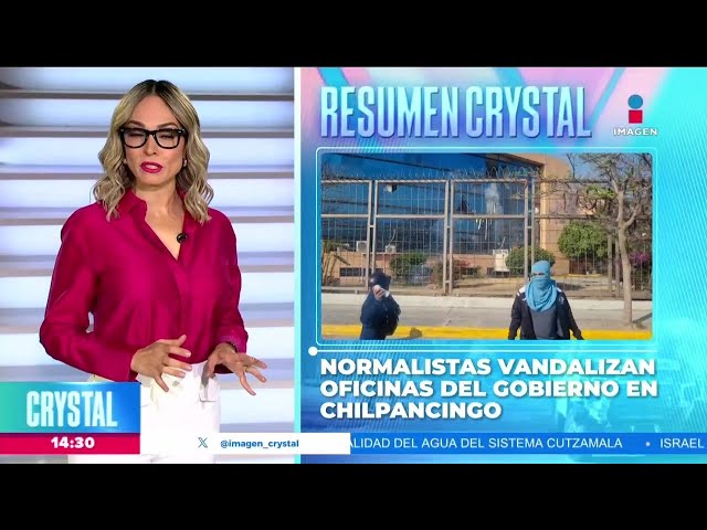 Normalistas vandalizan oficinas del gobierno en Chilpancingo