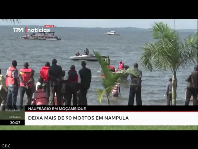 Naufrágio em Moçambique deixa mais de 90 mortos em Nampula