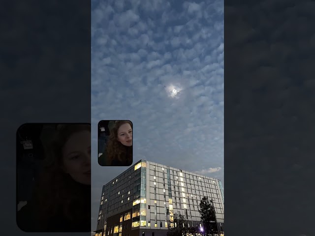 ⁣POV: You're watching the total eclipse hit