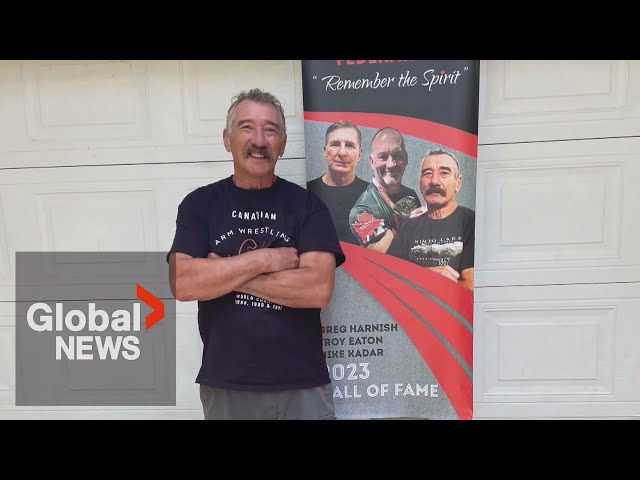 ⁣Canadian arm wrestling legend inducted into hall of fame