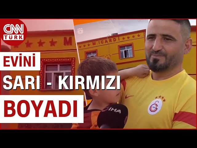 Diyarbakırlı İnşaat Ustasının Evi Gündem Oldu! Evini Sarı-Kırmızı Renklere Boyadı #Haber