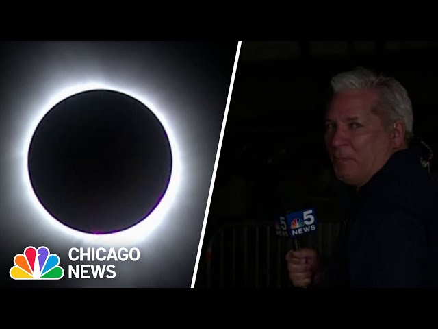⁣Meteorologist moved to TEARS watching total solar eclipse