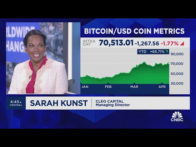 ⁣Expect to continue seeing positive moves in crypto, says Sarah Kunst