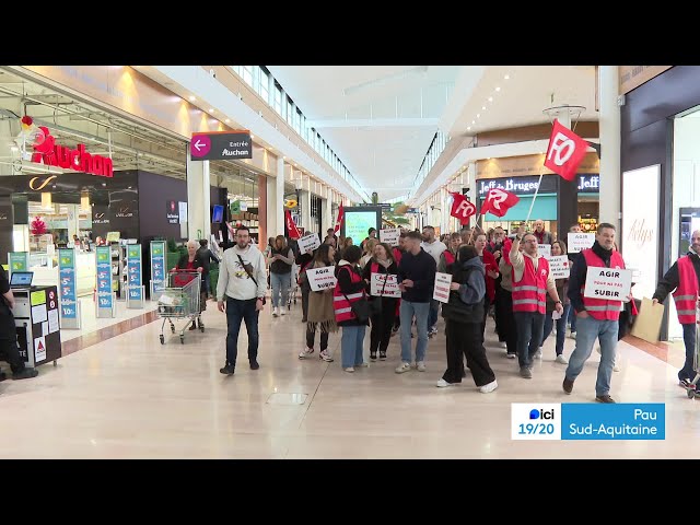 ⁣Pau : les salariés d'Auchan mobilisés pour leurs conditions de travail