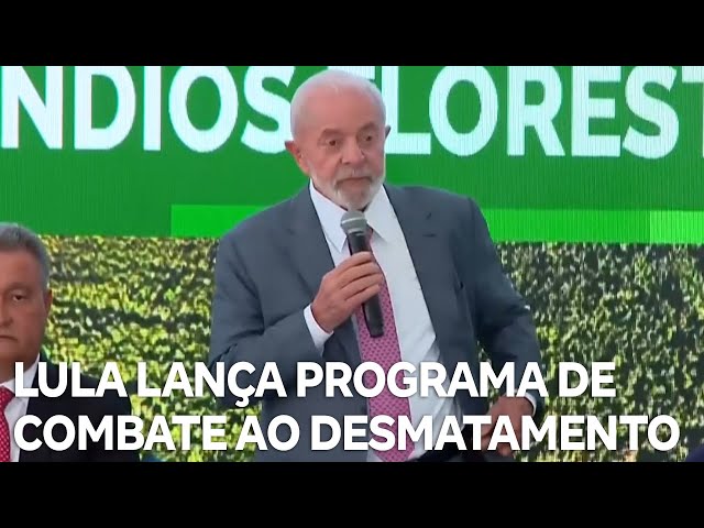 Lula lança programa para combater desmatamento na Amazônia