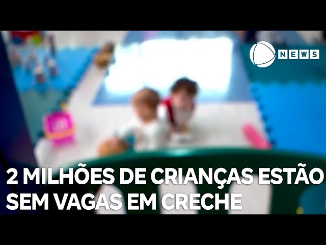 ⁣Mais de 2 milhões de crianças estão sem vagas em creches no Brasil