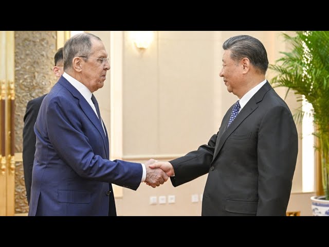 ⁣Встреча Си Цзиньпина и Лаврова в Пекине