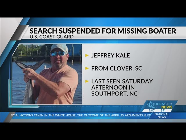 'Extensive' search suspended for missing Clover fisherman