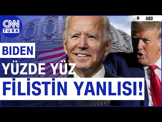 Trump'tan Biden'a Sıra Dışı Eleştiri: "Joe Biden Yüzde Yüz Filistin Yanlısı!"