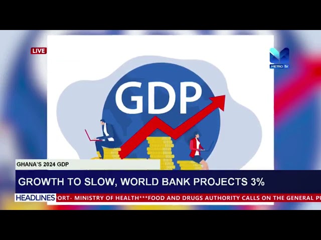 ⁣Growth to slow, world bank projects 3%