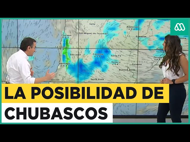 Megatiempo | Las probabilidades de chubascos para el fin de semana en Chile