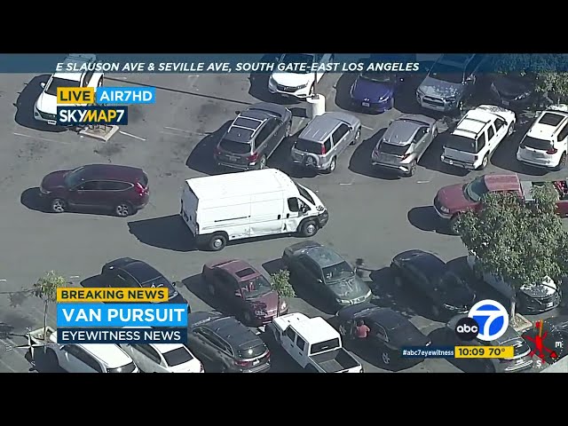 Police chase reckless driver through streets near Huntington Park