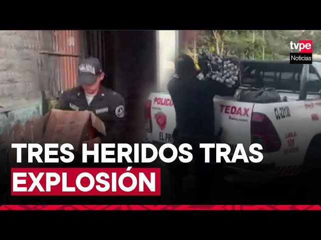 Comas: explosión en taller clandestino de pirotécnicos dejó tres heridos