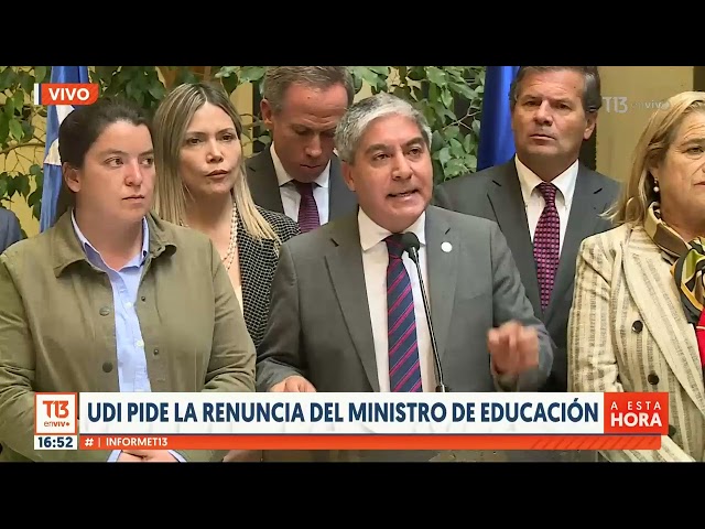 UDI pide la renuncia del ministro de Educación por cifras referentes a la falta de matrículas