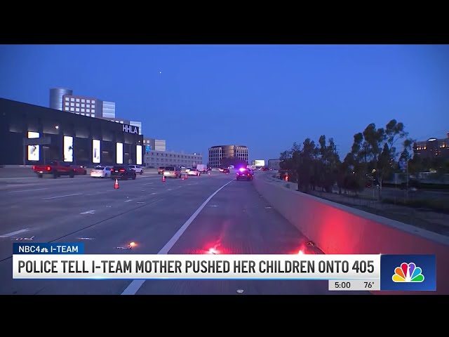 LAPD: Mom pushed her 2 daughters onto 405 Freeway, killing infant