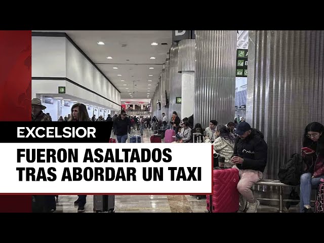 Asaltan a pasajeros del AICM a unos metros de agencia del MP